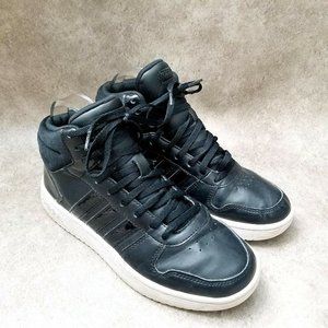 Adidas Womens Hoops 2.0 DB1226 Sz 8 M Black Mid